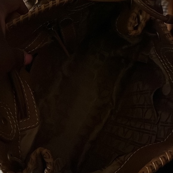 ❤️Final Sale”NWT Cognac RAFE Leather & sweater Lamb bag with dust bag included.. - Picture 8 of 9